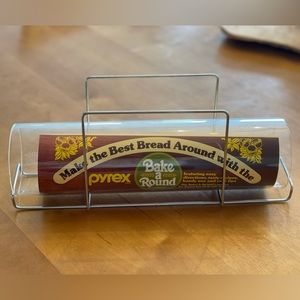 Vintage Pyrex, Bake A Round, glass baking dish